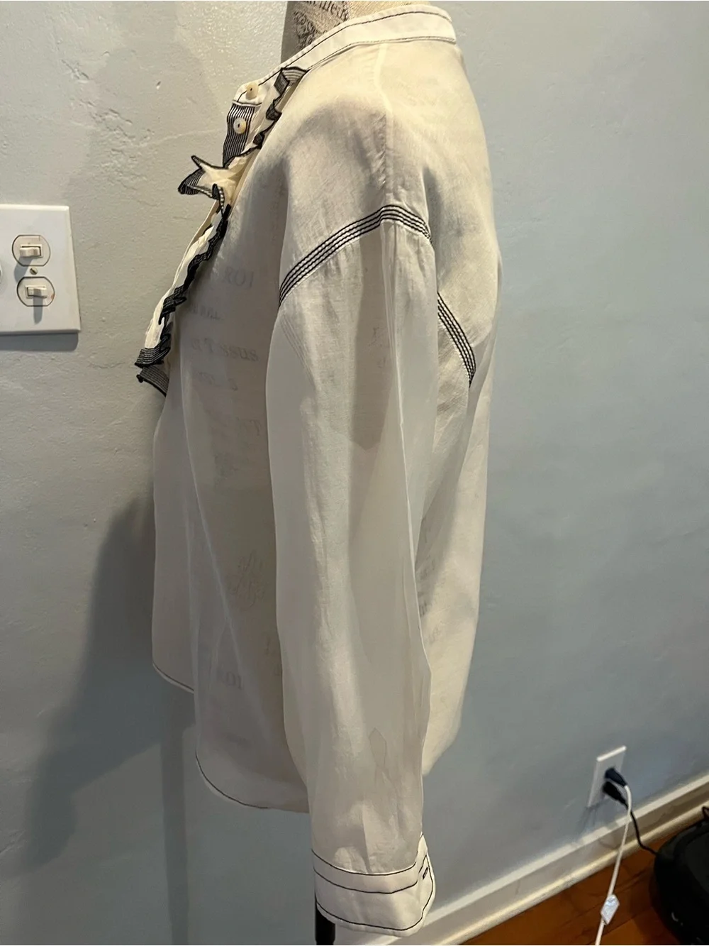 Tory Burch Cream Blouse Size 10